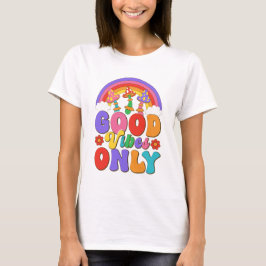 Rainbow Mushroom Vibes T Shirt