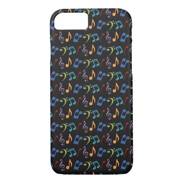 Rainbow Musik noter iphone case Case-Mate iPhone Skal (Baksida)