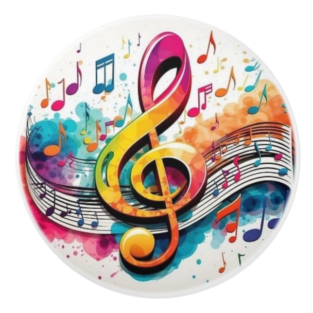 Rainbow Musik noter Knopp (Framsidan)