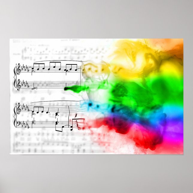 Rainbow Musik noter Poster (Framsidan)