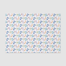Rainbow Musik noter Tissue Paper