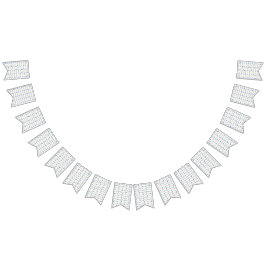 Rainbow Musik noter (White) Party Vimplar