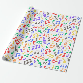 Rainbow Musik noter Wrapping Papper Presentpapper