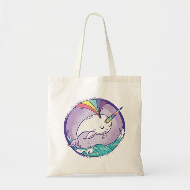 Rainbow Narval Tygkasse (Framsidan)