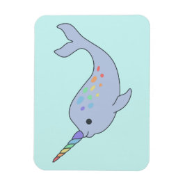 Rainbow Narwhal Magnet