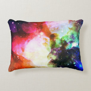 Rainbow Nebula Galaxy Pillow Prydnadskudde