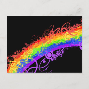 Rainbow Nebula Vector Rainbow Vykort