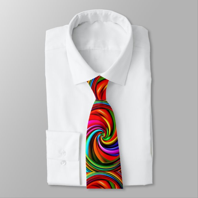 RAINBOW NECK TIE VIBRATION ENERGY SLIPS (Bunden)