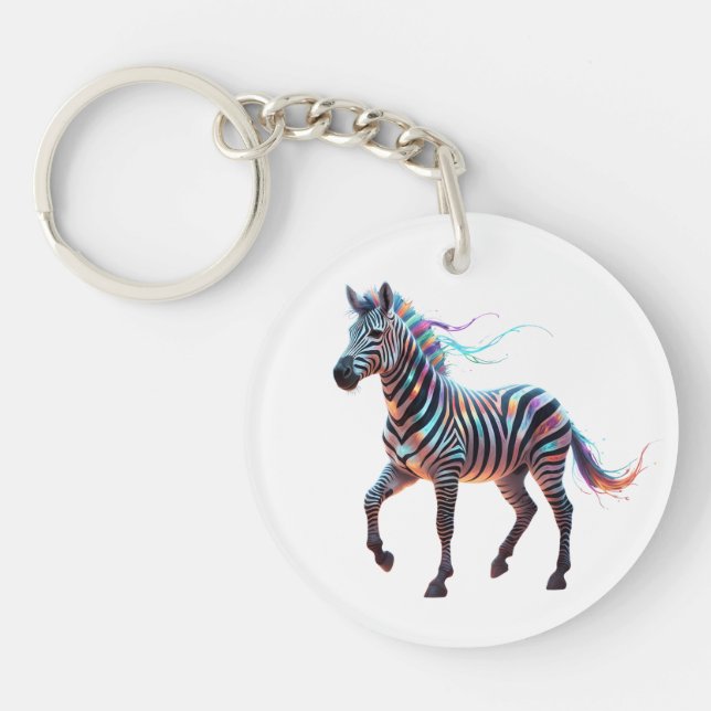 Rainbow Neon Fantasy Zebra (Framsidan)
