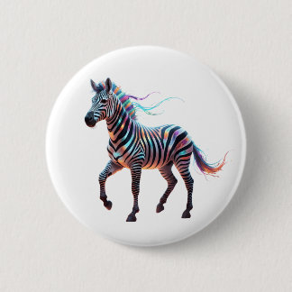 Rainbow Neon Fantasy Zebra Knapp