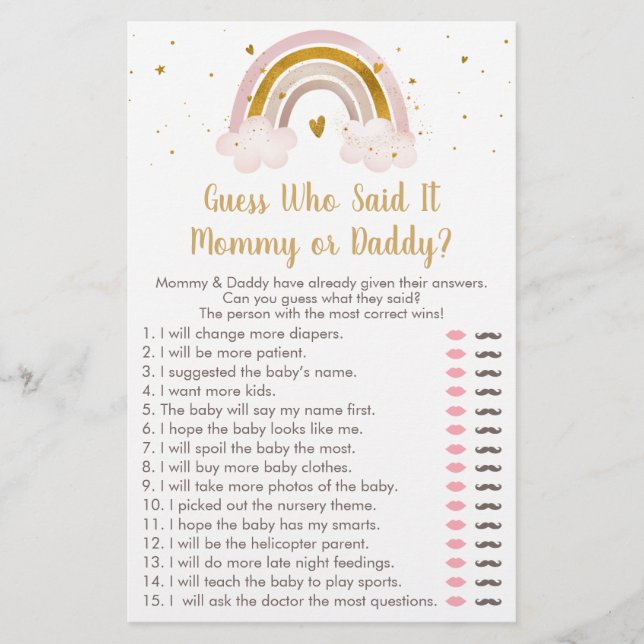 Rainbow Neutralt Guld gissar vem som sa att det sp (Framsida)