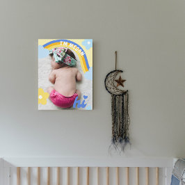 Rainbow Newborn Photo Baby Nursery Decor Canvas