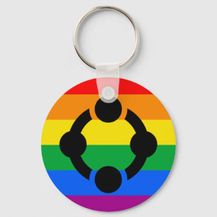 Rainbow Niche Pride Flagga Nyckelring