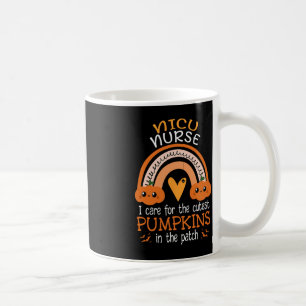 Rainbow NICU Nurse Cutest Pumpkins in the Patch ha Kaffemugg