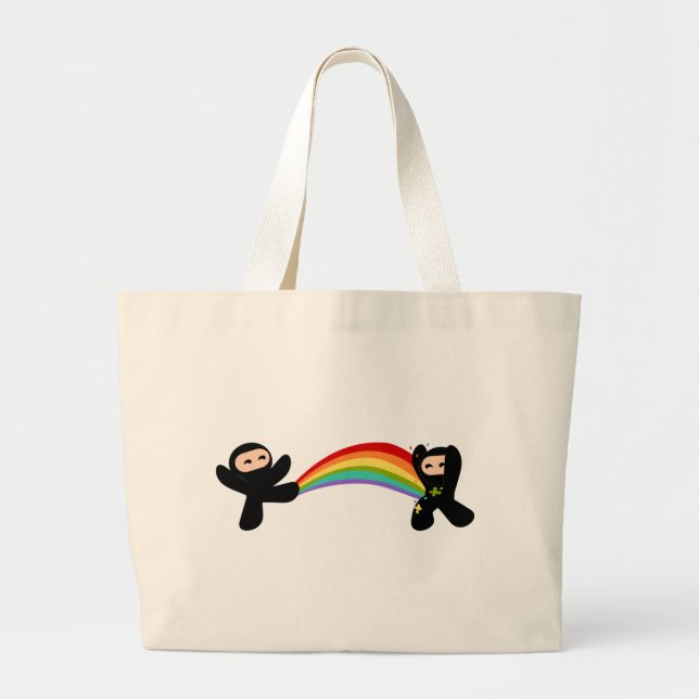Rainbow Ninja Kick Jumbo Tygkasse (Framsidan)