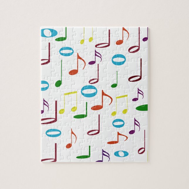 Rainbow Notes Puzzle Pussel (Vertikal)
