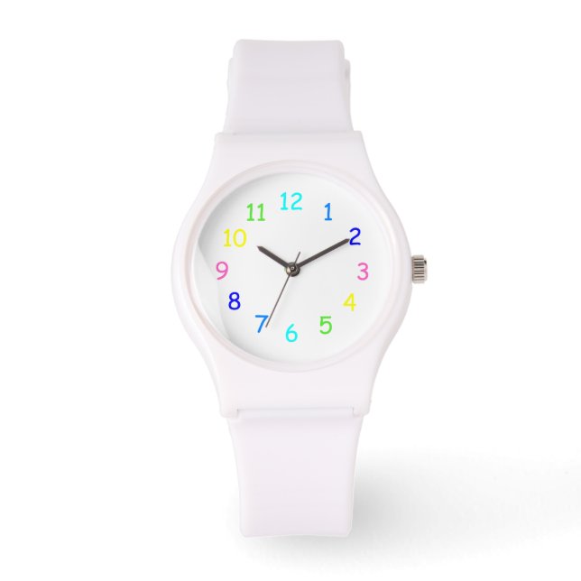 Rainbow Numbers Watch Armbandsur (Framsida)
