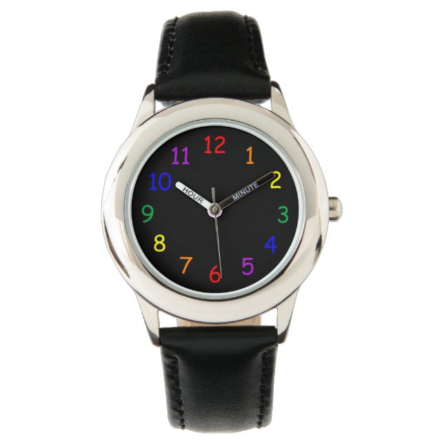 Rainbow Numbers Watch Armbandsur (Framsida)