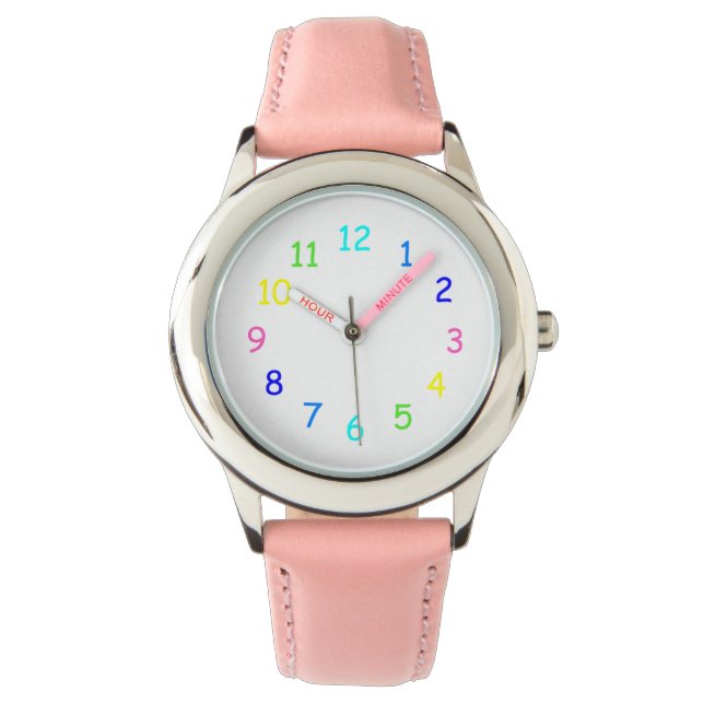 Rainbow Numbers Watch Armbandsur (Framsida)