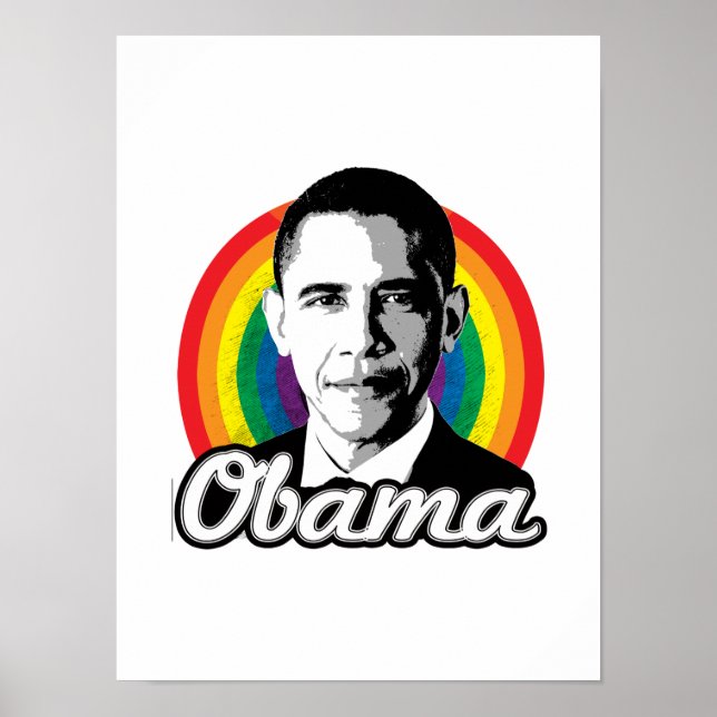 Rainbow Obama - HBT Politik - Poster (Framsidan)