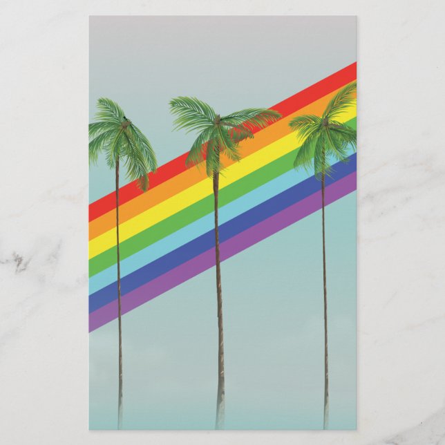 Rainbow och Handflatan Brevpapper (Framsida)