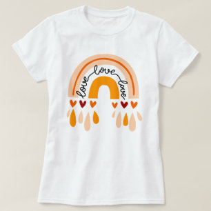 RAINBOW OCH HJÄRTAT UTFORMNING AV kärlek KÄRLEK KÄ T Shirt
