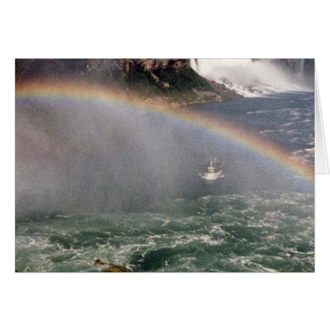 Rainbow och Niagara Hälsningskort (Framsidan Horizontal)