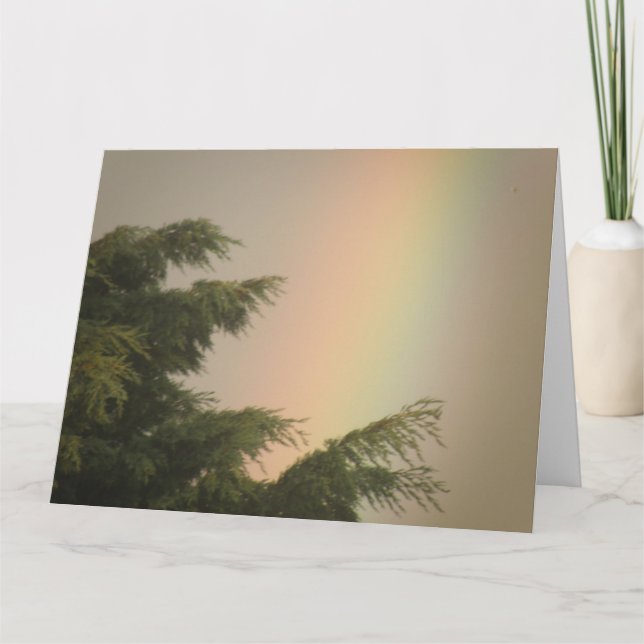 Rainbow och Träd Greeting Card Kort (Framsida)