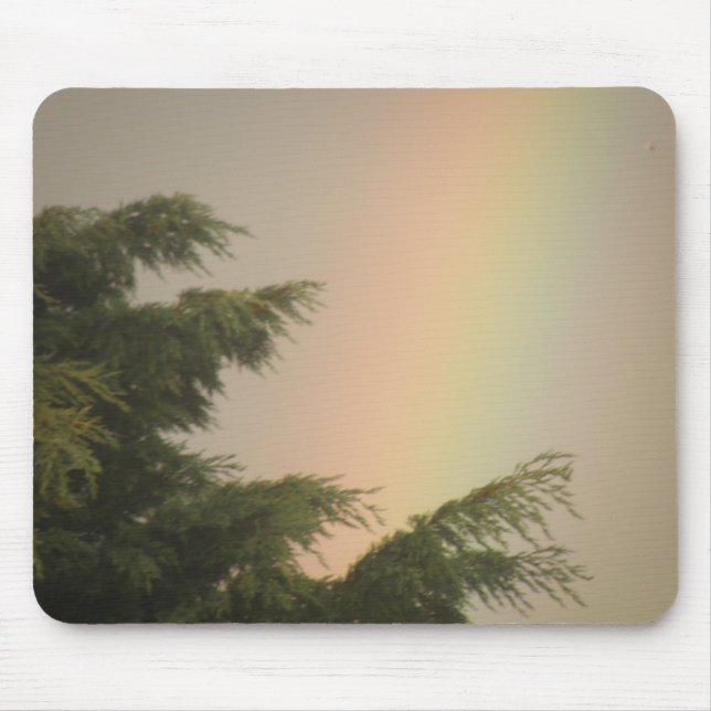 Rainbow och Träd Mousepad Musmatta (Framsidan)