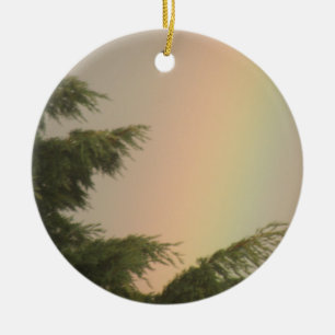 Rainbow och Träd Ornament