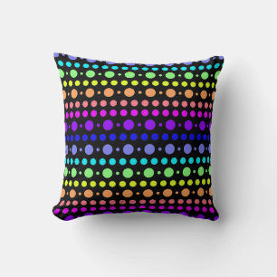 Rainbow of Dots anpassningsbar dekorativ kudde