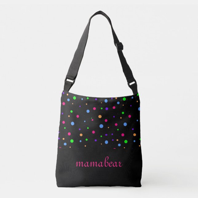 Rainbow of Dots Crossbody Axelväska (Framsida)