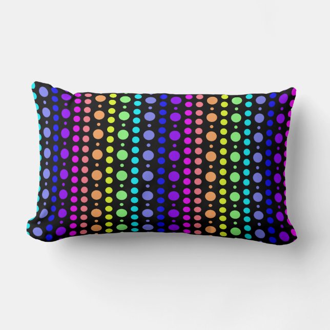 Rainbow of Dots dekorativ kudde (Framsida)