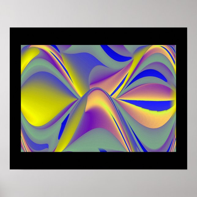 Rainbow Öga , Abstrakt 3D Art Poster (Framsidan)
