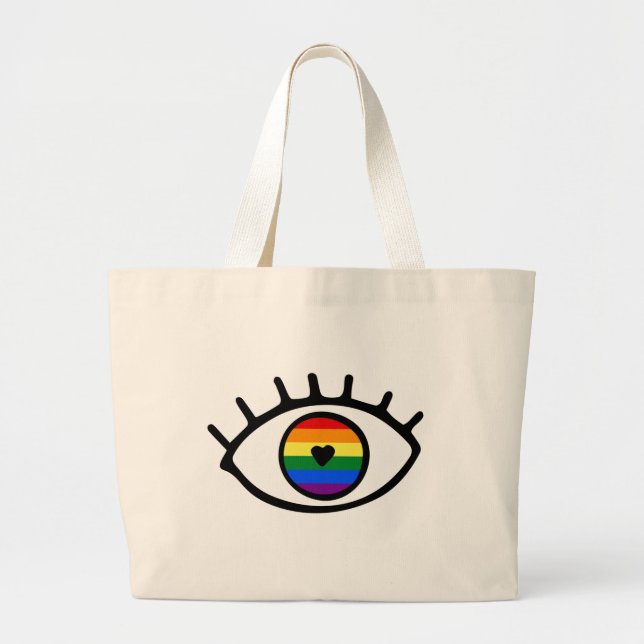 Rainbow Öga Jumbo Tygkasse (Framsidan)
