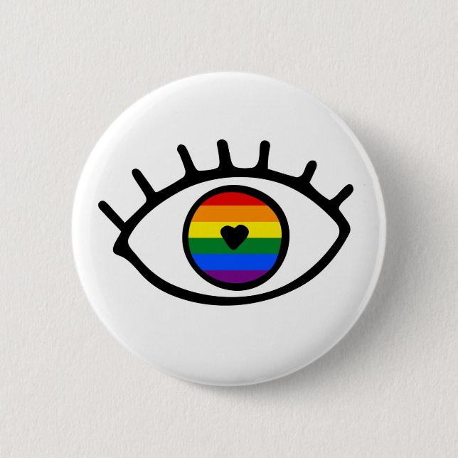 Rainbow Öga Knapp (Framsida)