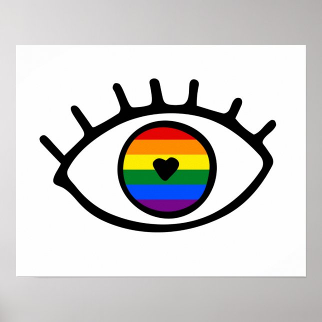 Rainbow Öga Poster (Framsidan)