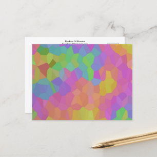Rainbow Oil Mosaics Vykort