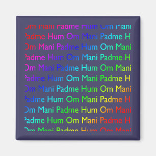 Rainbow Om Mani Padme Hum på Lila Magnet