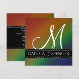 Rainbow Ombre | Abstrakt för fetfärgat Pride Flagg Inbjudningar