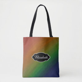 Rainbow Ombre | Abstrakt för fetfärgat Pride Flagg Tygkasse