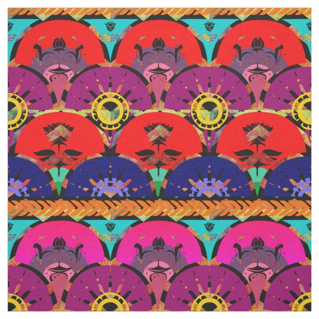 Rainbow Ombre | Bright Boho Sunrise Tyg (Provkarta)