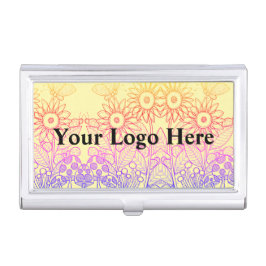 Rainbow Ombre Butterfly & Ladybugs Hållare För Visitkort