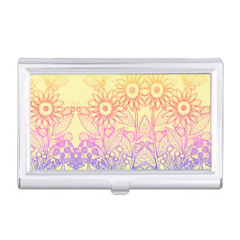 Rainbow Ombre Butterfly & Ladybugs Hållare För Visitkort