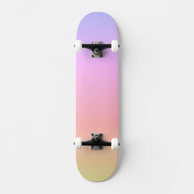 Rainbow Ombre Mini Skateboard Bräda 18,5 Cm (Framsida)