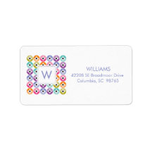 Rainbow Ombre Polka Dot Quilt Mönster