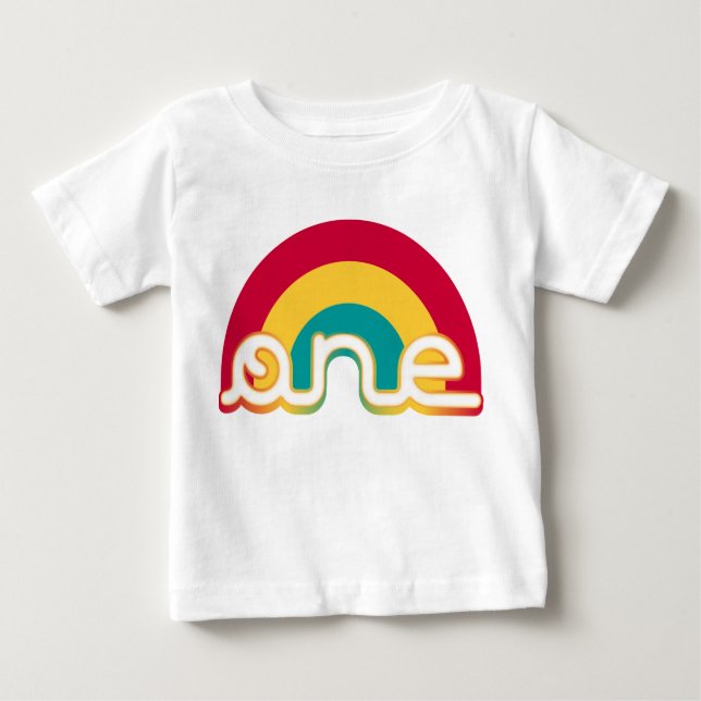 Rainbow one Birthday Tee (Framsida)