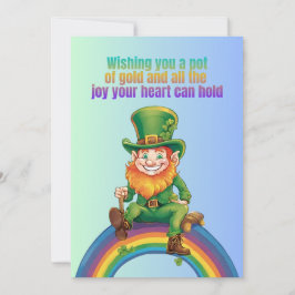 Rainbow Önskemål: A Pot of Guld & Joy -St. Patrick Inbjudningar