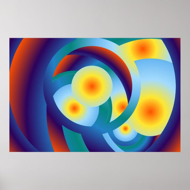 Rainbow Orbs Poster (Framsidan)