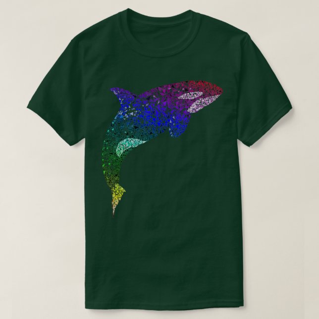 Rainbow Orca 1 T Shirt (Design framsida)